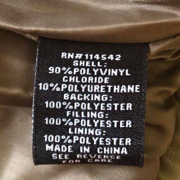 JOJOU Olive Green Quilted Puffer Jacket Mock Neck Full Zip Size Small Small - Picture 4 of 8